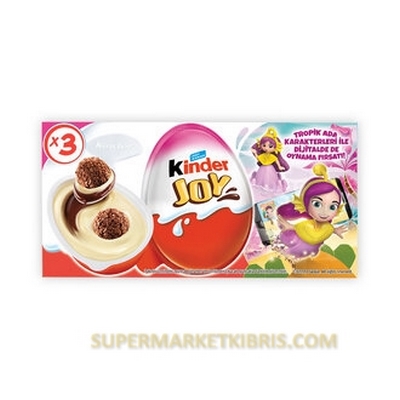 KİNDER JOY SUPRİZ YUMURTA KIZLARA ÖZEL 3 X 20GR