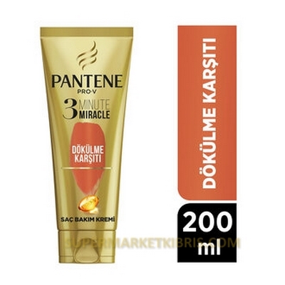 PANTENE SAÇ KREMİ 3 MİNUTE DOKULMEYE KARŞİ 200ML