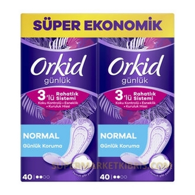 ORKİD GÜNLÜK PED NORMAL DEV EKONOMİ PAKETİ 80 PED