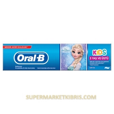 ORAL-B DİŞ MACUNU KİDS FLORÜRLÜ HAFİF TAT 75 ML