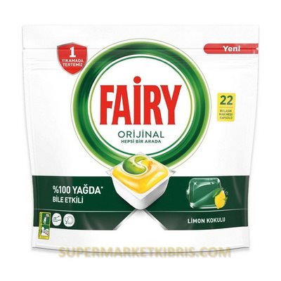 FAİRY HEPSİ BİR ARADA 22 ADET BULAŞIK MAKİNE TABLE
