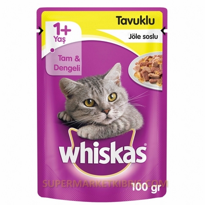 WHİSKAS POUCH TAVUKLU KEDİ MAMASİ 100GR