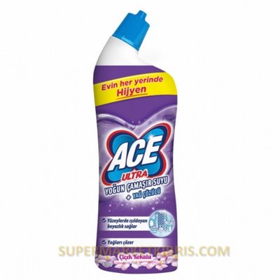 ACE ULTRA POWER JEL ÇAMAŞIR SUYU + YAĞ ÇÖZÜCÜ ÇİÇEK KOKUSU 750ML