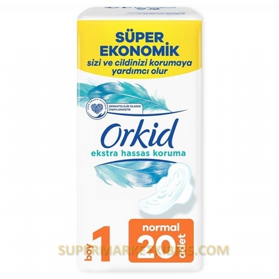ORKİD HİJYENİK PED EKSTRA HASSAS KORUMA NORMAL 20 ADET