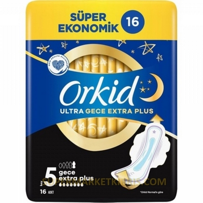 ORKİD ULTRA HİJYENİK PED GECE EXTRA PLUS 14 LÜ