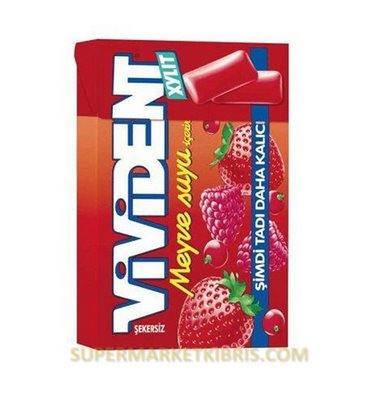 VİVİDENT SAKIZ MEYVE SUYU