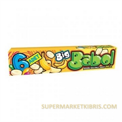 BİG BABOL MUZ AROMALI 6 ADET 27 GR