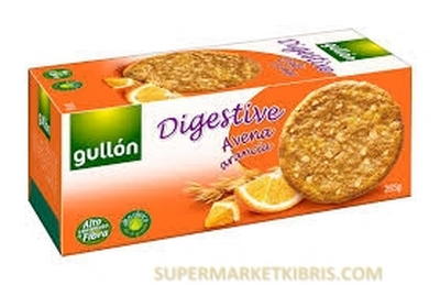 GULLON DIGESTIVE YULAF&PORTAKAL 265GR