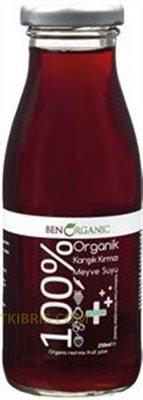 BEN ORGANIC KARISIK MEYVE SUYU 250ML CAM