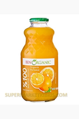 BEN ORGANIC PORTAKAL SUYU 1LT CAM