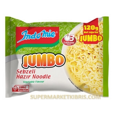 INDOMİE JUMBO SEBZELİ NOODLE 120GR