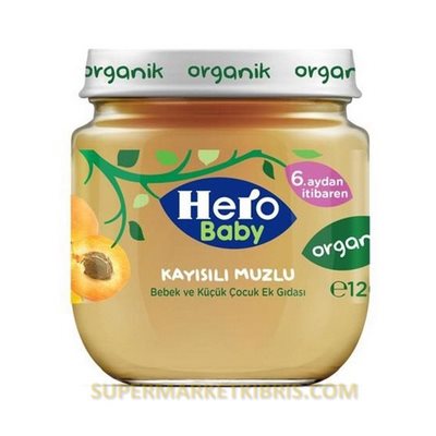 HERO BABY KAVANOZ MAMA ORGANİK KAYİSİ MUZ