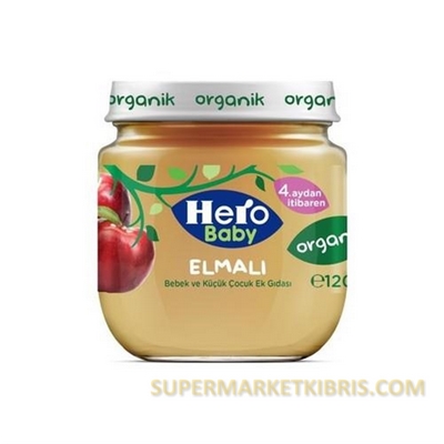 HERO BABY KAVANOZ MAMA ORGANİK ELMA 120GR