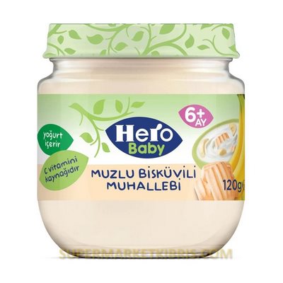 HERO BABY MUZLU BİSKÜVİLİ MUHALLEBİ 120GR