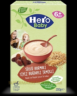 HERO BABY HURMALU SİYEZ BUĞDAYLI KAŞIK MAMASI 200GR