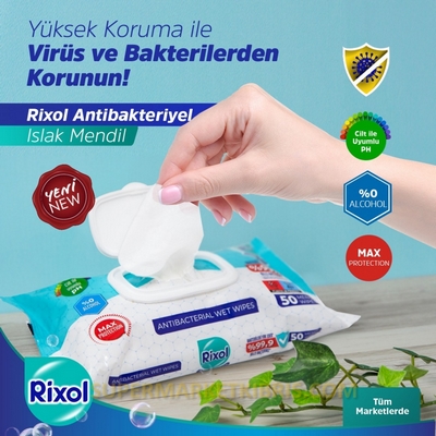 RİXOL ANTBCTRL WET WİPES