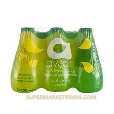 AVŞAR MADEN SUYU KİVİ&LİMON 200ML 6LI