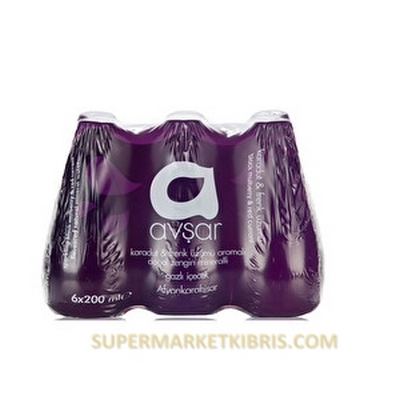 AVSAR MADEN SUYU KARADUT&FRENK UZUMU 200ML 6LI