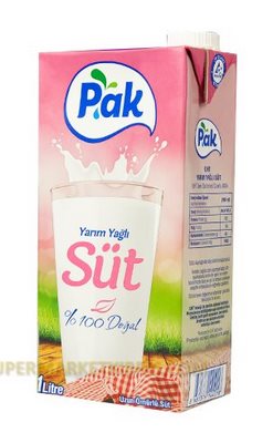 PAK SÜT YARIM YAGLI 1LT