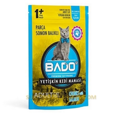 BADO WET ADULT CAT FOOD CHUNKS BALIKLI 85G