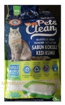 PETS CLEAN CAT LITTER MARSEILLE SOAP 5LT