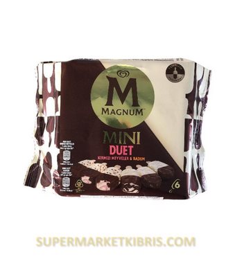 ALGİDA MAGNUM MİNİ DÜET KIRMIZI MEYVE-BADEM