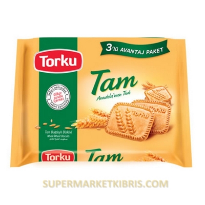 TORKU TAM BUĞDAYLI BİSKÜVİ 131 GR X 3 ADET