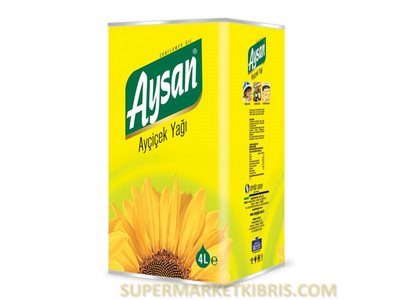 AYSAN AYÇİÇEK YAGI 4L TENEKE