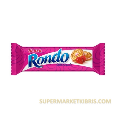 ÜLKER RONDO KREMALI BİSKÜVİ ÇİLEKLİ 61 GR