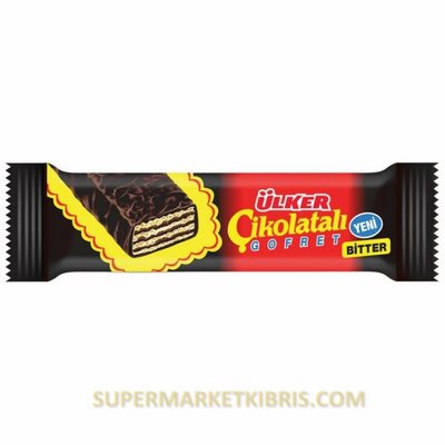 ÜLKER ÇİKOLATALI GOFRET EXTRA BİTTER 45 GR