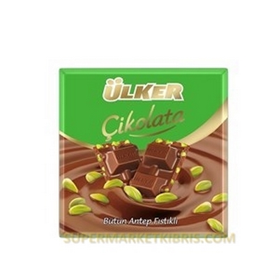 ÜLKER ÇİKOLATA ANTEP FİSTİK KARE 65 GR