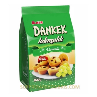 ÜLKER DANKEK LOKMALIK KEK ÜZÜMLÜ 160GR