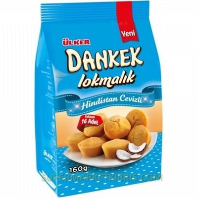 ÜLKER DANKEK LOKMALIK KEK HİNDİSTAN CEVİZLİ 160GR