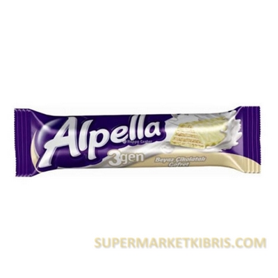 ALPELLA 3 GEN BEYAZ ÇİKOLATALİ GOFRET 28 GR