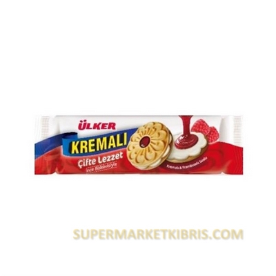 ÜLKER RONDO KREMALI BİSKUVİ ÇİFTE LEZZET FRAMBUAZ 