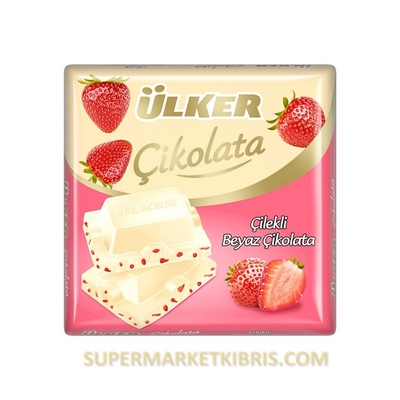ÜLKER ÇİKOLATA BATON ÇİLEKLİ BEYAZ 60GR