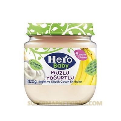 HERO BABY MUZLU YOGURTLU 120GR 6 AY+