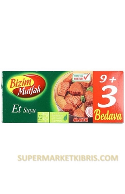 BİZİM MUTFAK ET BULYON 120GR 9+3FREE