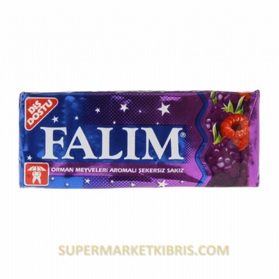 FALIM ORMAN MEYVELERİ AROMALI ŞEKERSİZ SAKIZ 5 Lİ