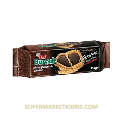 ETİ BURÇAK BİTTER ÇİKOLATALI BİSKÜVİ 114 GR