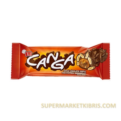 ETİ CANGA ÇİKOLATA KAPLI  FISTIKLI KARAMELLİ BAR 45 G
