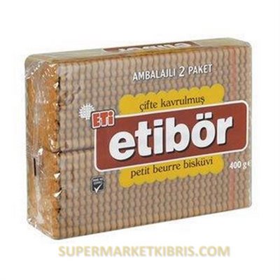 ETİ PETİBÖR ÇİFTE KAVRULMUŞ BİSKÜVİ 400GR