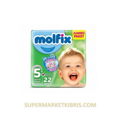 MOLFİX BEBEK BEZİ 5+ BEDEN 13-20 KG 22 ADET