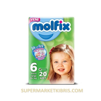 MOLFİX BEBEK BEZİ 6 BEDEN 15+ KG 20 ADET