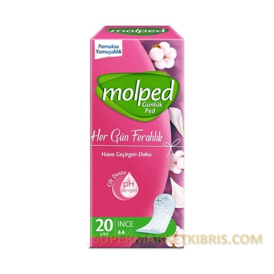 MOLPED GÜNLÜK LİGHT NORMAL HİJYENİK PED 20 Lİ