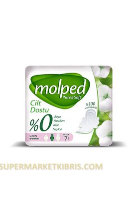 MOLPED PURE&SOFT ULTRA UZUN HİJYENİK PED 7 Lİ