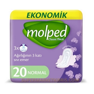 MOLPED CLASSİC THİCK HİJYENİK PED NORMAL 20 ADET