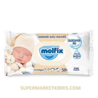 MOLFİX İZOTONİK SULU MENDİL YENİDOĞAN 50 YAPRAK
