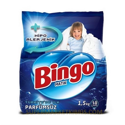BINGO MATIK H.ALERJENIK PARFUMSUZ 1.5KG
