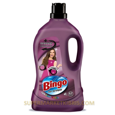 BİNGO SIVI DETERJAN NARİNLERE ÖZEL 4LT 67 YIKAMA